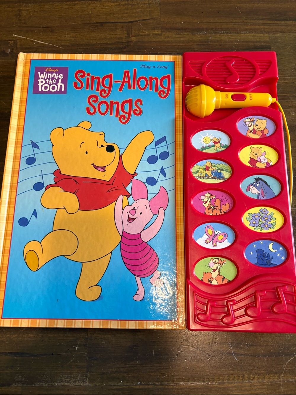 Vintage Winnie The Pooh Book 2000 Sing A Long Songs Y2K Disney Large Board Book